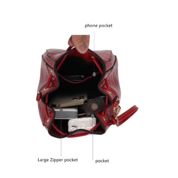 MKF Cassidy Crocodile Embossed Shoulder Bag - Picture 2 of 10